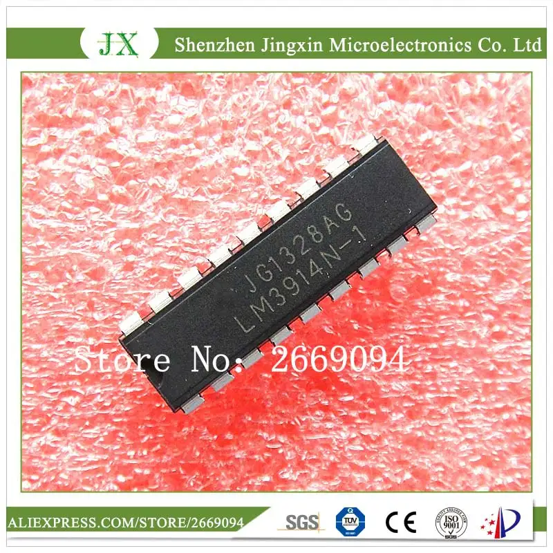 100 шт. LM3914N-1 LM3914N LM3914 DIP-18 светодиодные осветительные приборы дисплей Dot/Bar Dvr Новый