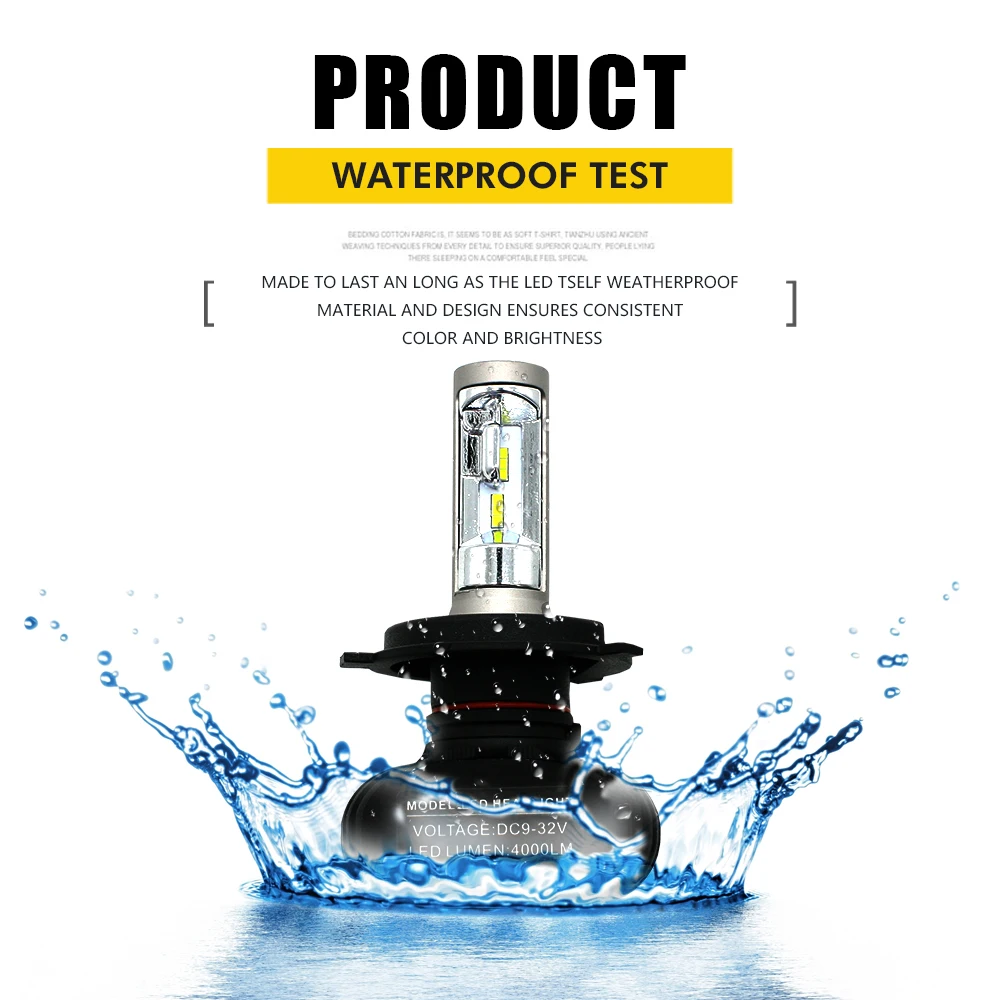 Modifygt S1 H4 Led H7 led H1 H8/H9/H11 лампочка для авто 9005 HB3 9006HB4 Автомобильный Стайлинг 12 В 50 Вт