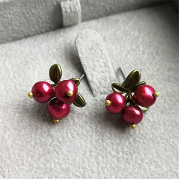 

Pearl earring restoring ancient ways girl art van fashion earrings Pearl earrings Fresh girl beautiful earrings wholesa