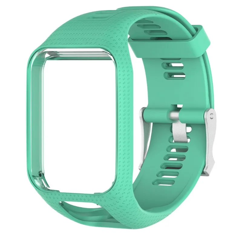 Высококачественный силиконовый ремешок для наручных часов для TomTom Runner 2 3 Spark 3 gps спортивные часы - Цвет ремешка: Зеленый