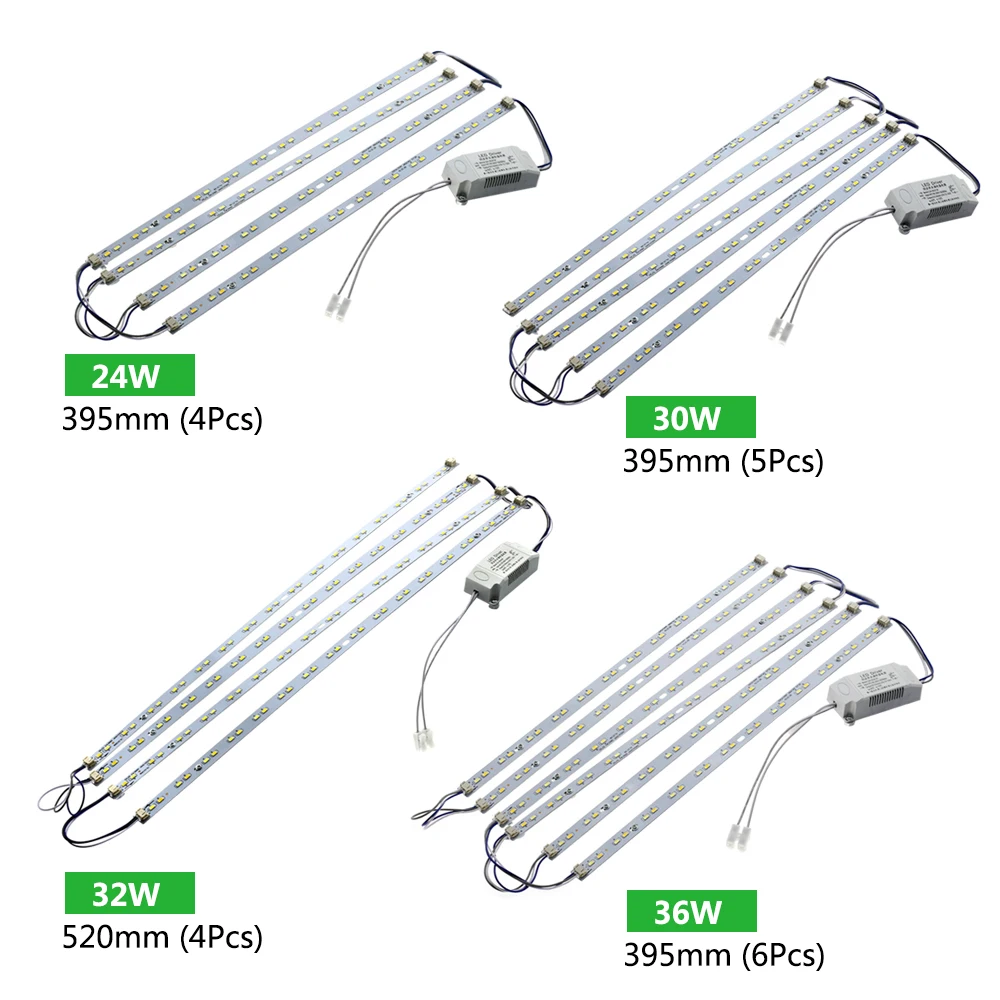 5730 светодиодный потолочный светильник AC220V высокой яркости 24 Вт/30 Вт/32 Вт светодиодный бар с драйвером+ Магнитный держатель