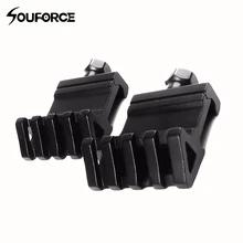 2 шт. алюминиевый сплав 45 градусов черный металл крепление тактический 20 мм Пикатинни основание винтовки подходит для 20 мм Вивера и Пикатинни