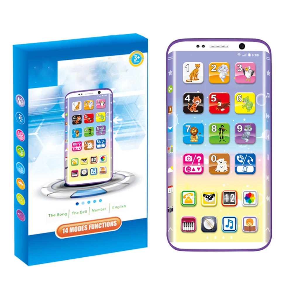 Детский смартфон вокальные игрушки обучающая игрушка USB порт Функция касания экрана для ребенка детские подарки на день рождения