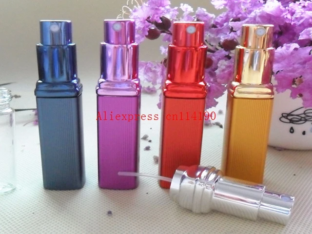 

Wholesale 200pcs 6ML Empty Perfume Bottle Aluminum Alloy Fragrance Spray Bottle Mini Refillable Atomizer Creative Gift for Women