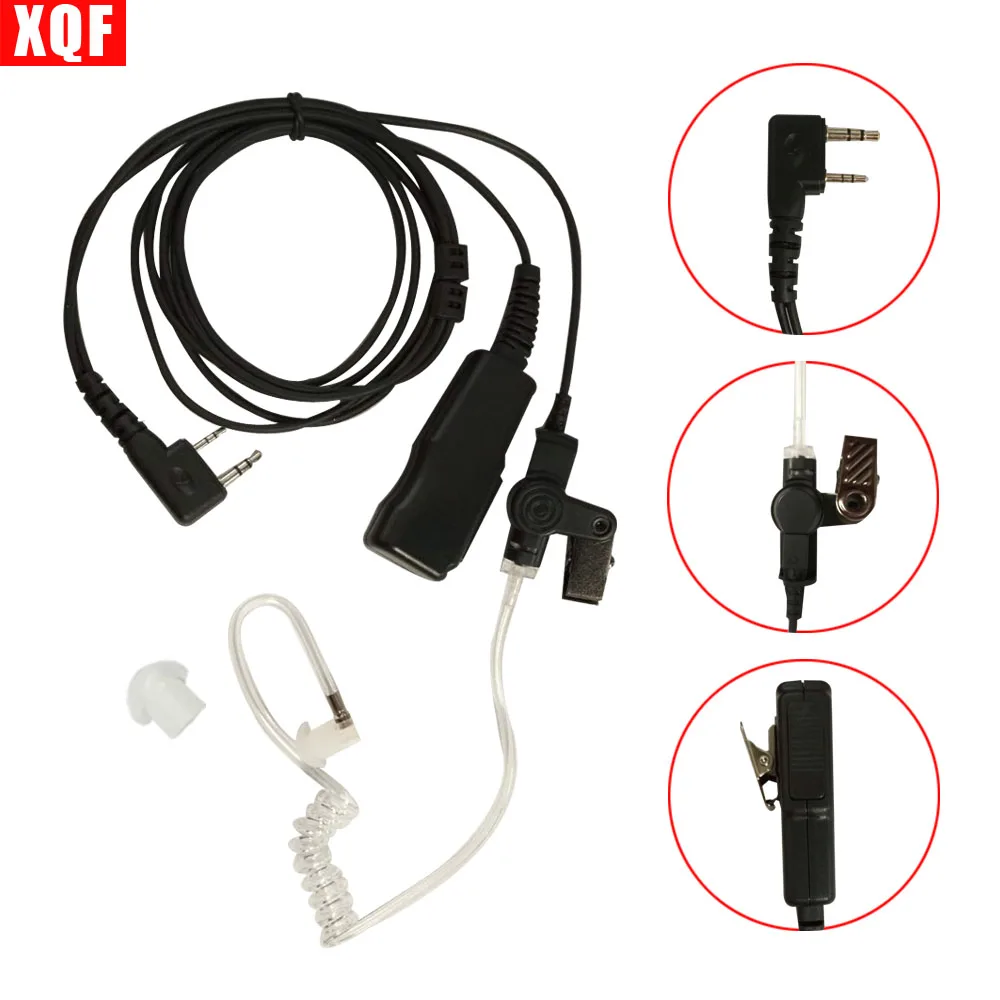 XQF скрытый акустический трубчатый наушник для Kenwood TK3207/TK3230/TH315 радио|tube earpiece|kenwood