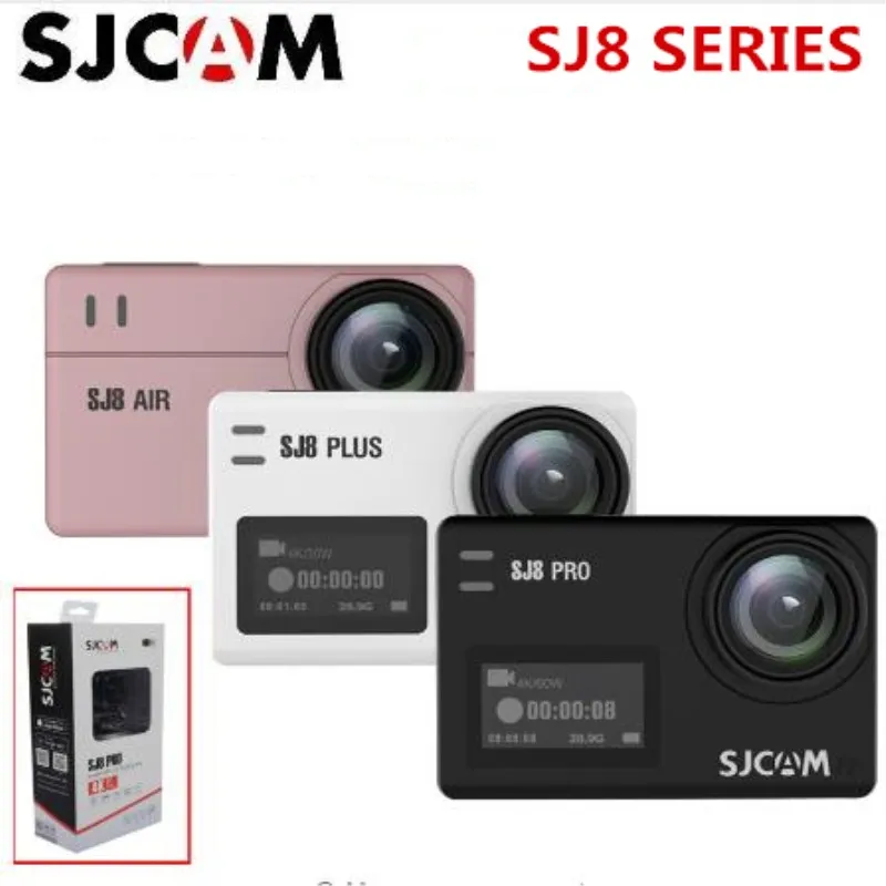 

SJCAM SJ8 Series SJ8 Air & SJ8 Plus & SJ8 Pro 1290P 4K Action Camera WIFI Remote Control Waterproof Sports DV kamera vs SJ7 star