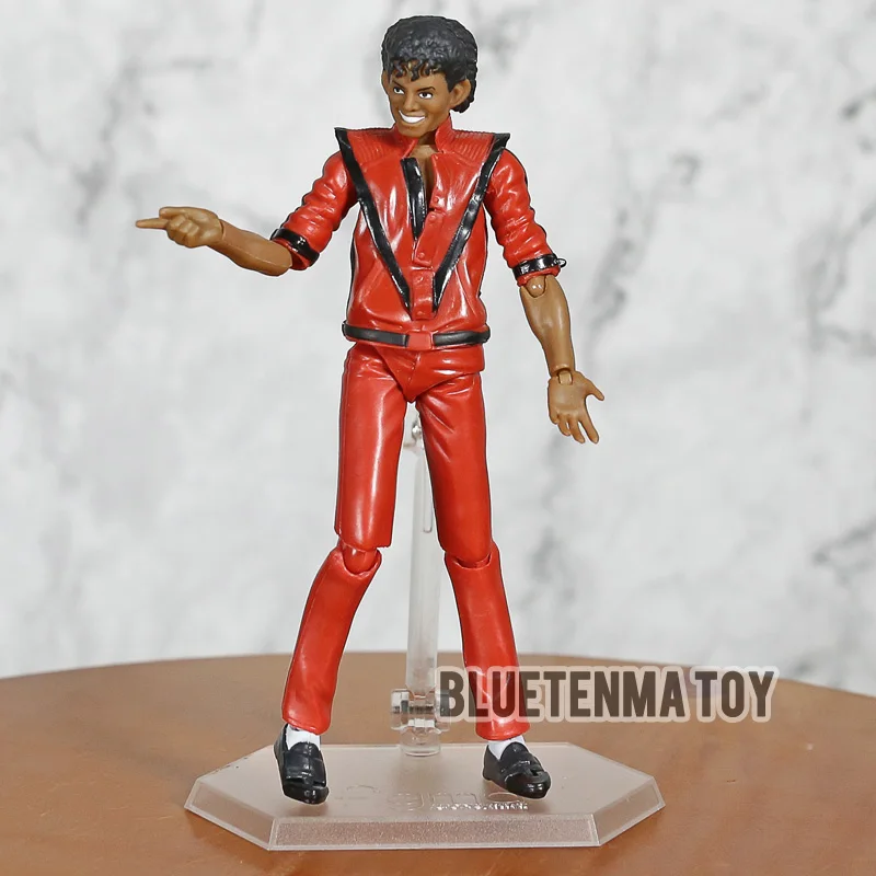 14 см Figma 096 MJ Коллекция Фигурки игрушки триллер MV ver. Модель украшения головы Сменные