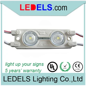 

300pcs/Lot 0.72W 2 LEDs Module 2835 ul ip65 led channel letter led module 12V 44lumens