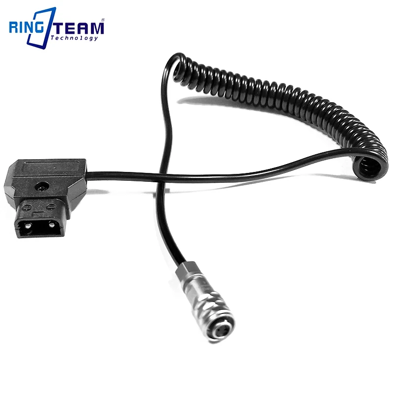 Coiled Spiral Power Cable Ptap Dtap to Weipu FS6 for BMPCC4K BMPCC 4K Blackmagic Pocket Cinema Camera 4K