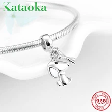 Love Pet Модные 925 пробы остроумные бусины для щенков с косточками, браслет Pandora для изготовления ювелирных изделий