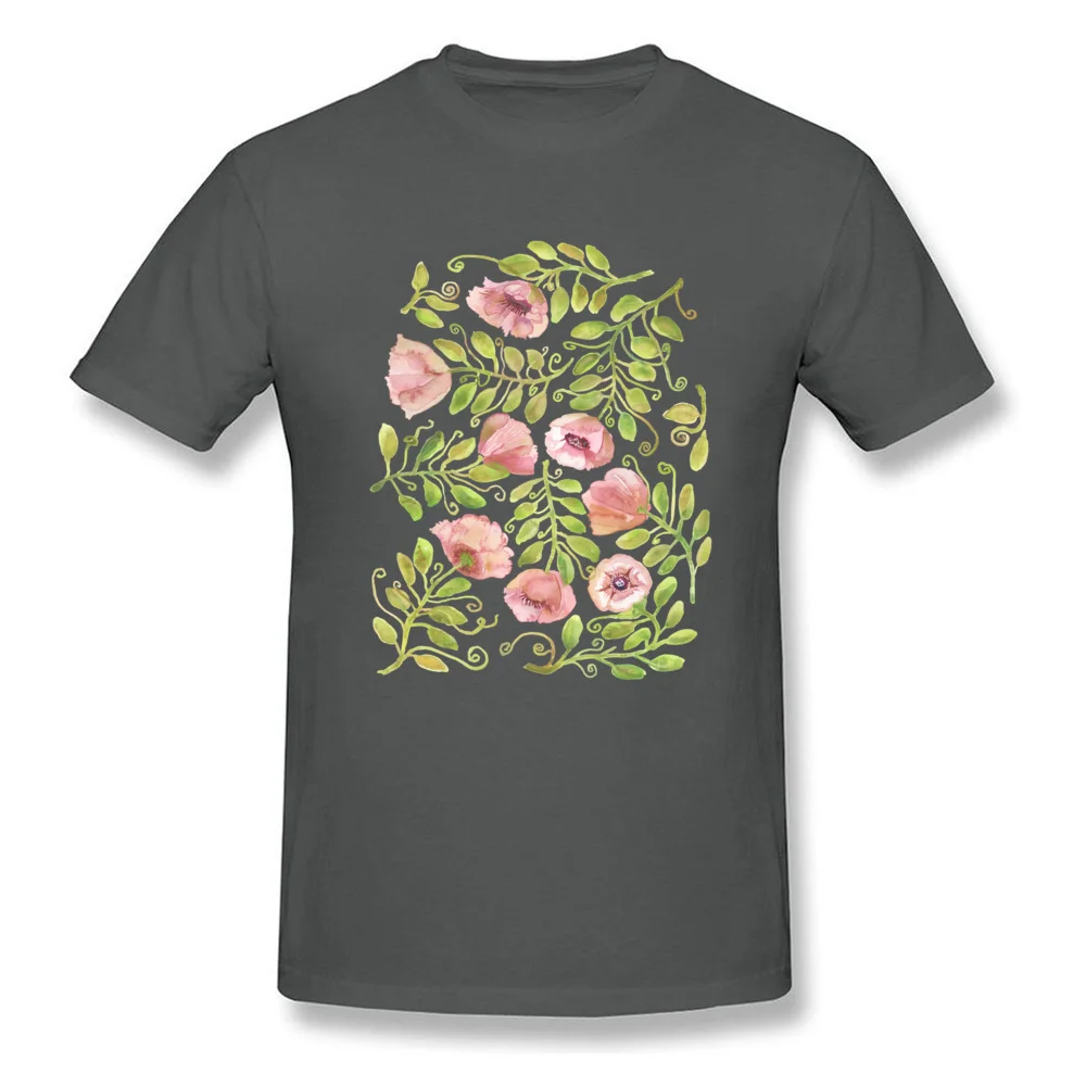 Pink Poppies Pattern by Michelle Scott at dotsofpaint studios_carbon