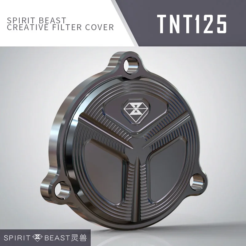 Дух зверя Мотоцикл масляный топливный фильтр крышка оболочки мотоцикл для Бенелли TNT 125 135 TNT125 TNT135 - Цвет: black