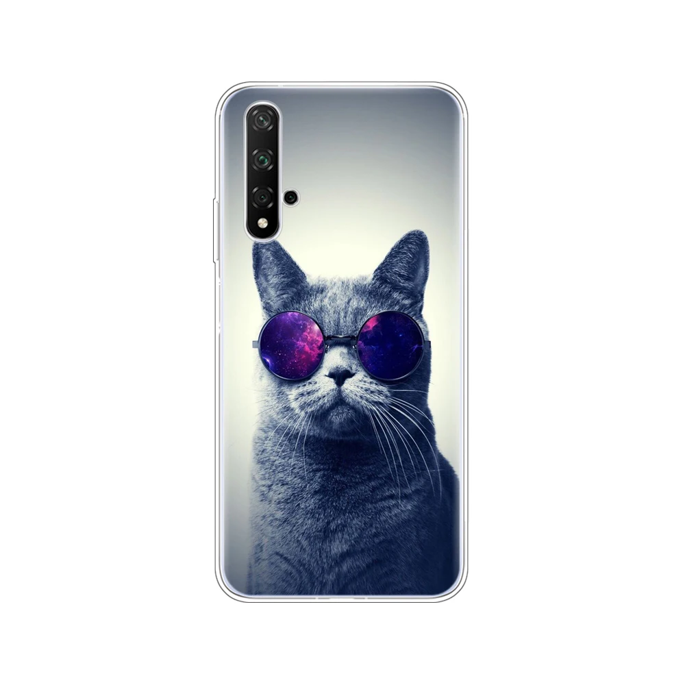 Case On Honor 20 Case Silicon Back Cover Phone Case For Huawei Honor 20 Pro Lite Honor20 YAL-L21 YAL-L41 Luxury Cartoon - Цвет: 11070