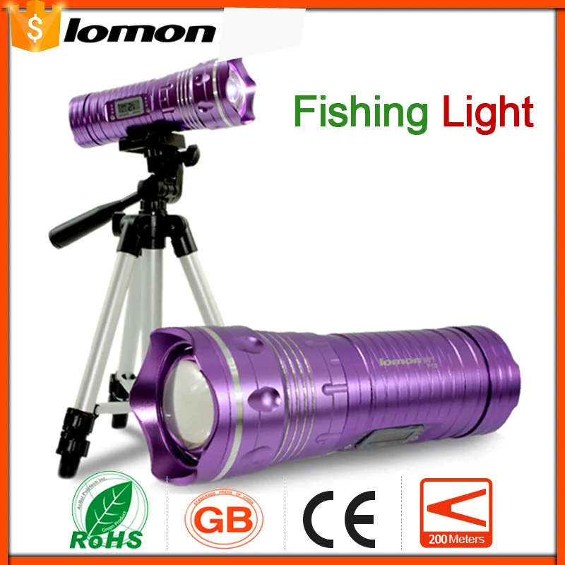 Professional LED Fishing Light LED Flashlight 2 Color Blue Purple