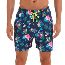 ESCATCH мягкий быстросохнущего Для мужчин печати плавательные пляжные шорты с цветочным принтом шорты для серфинга плавательные костюмы высокое качество пляжная одежда V10