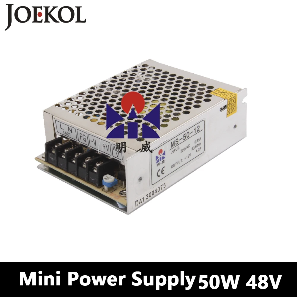 

Mini type switching power supply 50W 48V 1A,Single Output AC-DC power supply for Led Strip,transformer AC 110v/220v to DC 48v