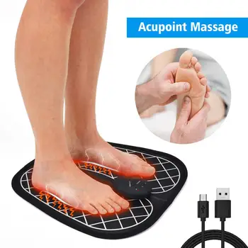 

Electric EMS Foot Massager Pad Feet Muscle Stimulator Improve Blood Circulation Relieve Ache Pain