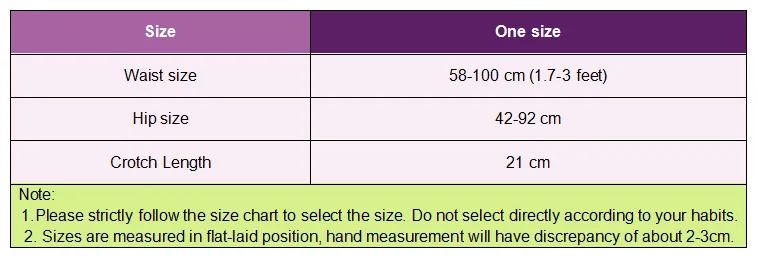 size chart Ok
