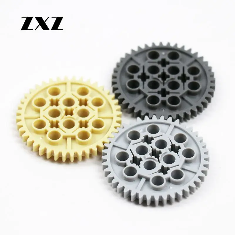 

50pcs High Quality Bulk Technic Gears z40 Plastic DIY Building Blocks Technic Parts Compatible Legoes 3649 MOC Sets Accessories