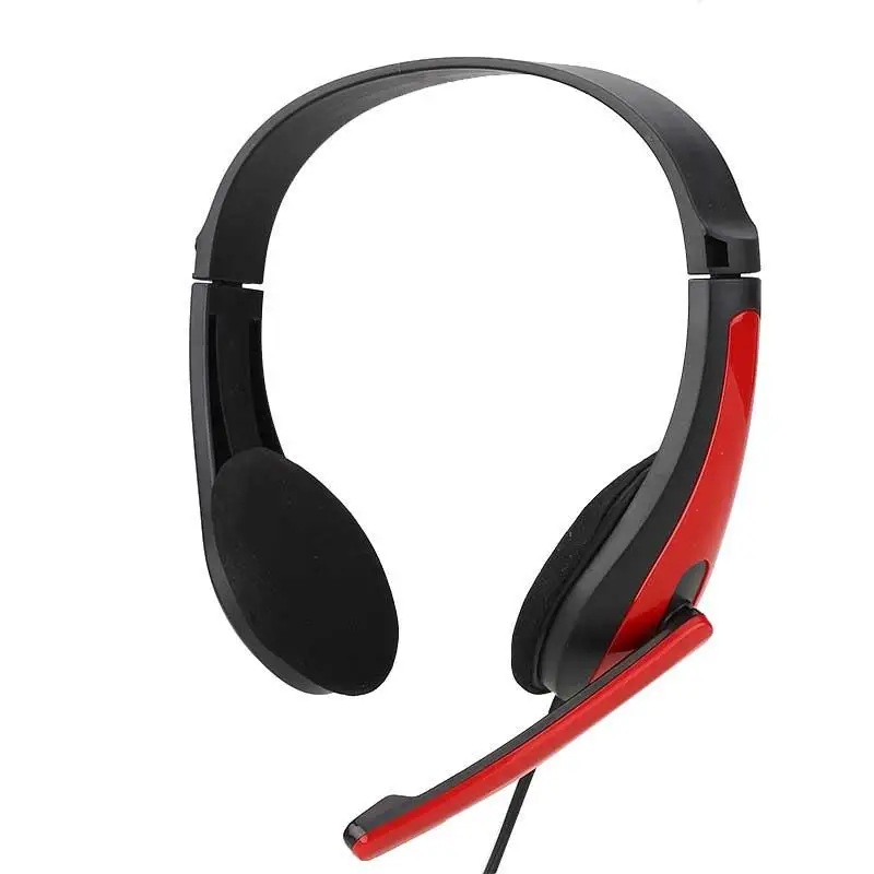 

1.6M 3.5mm AUX Wired Handsfree Headset Headband Over-Ear Headphone Earphone With Mic For Mobile Phone freeshipping