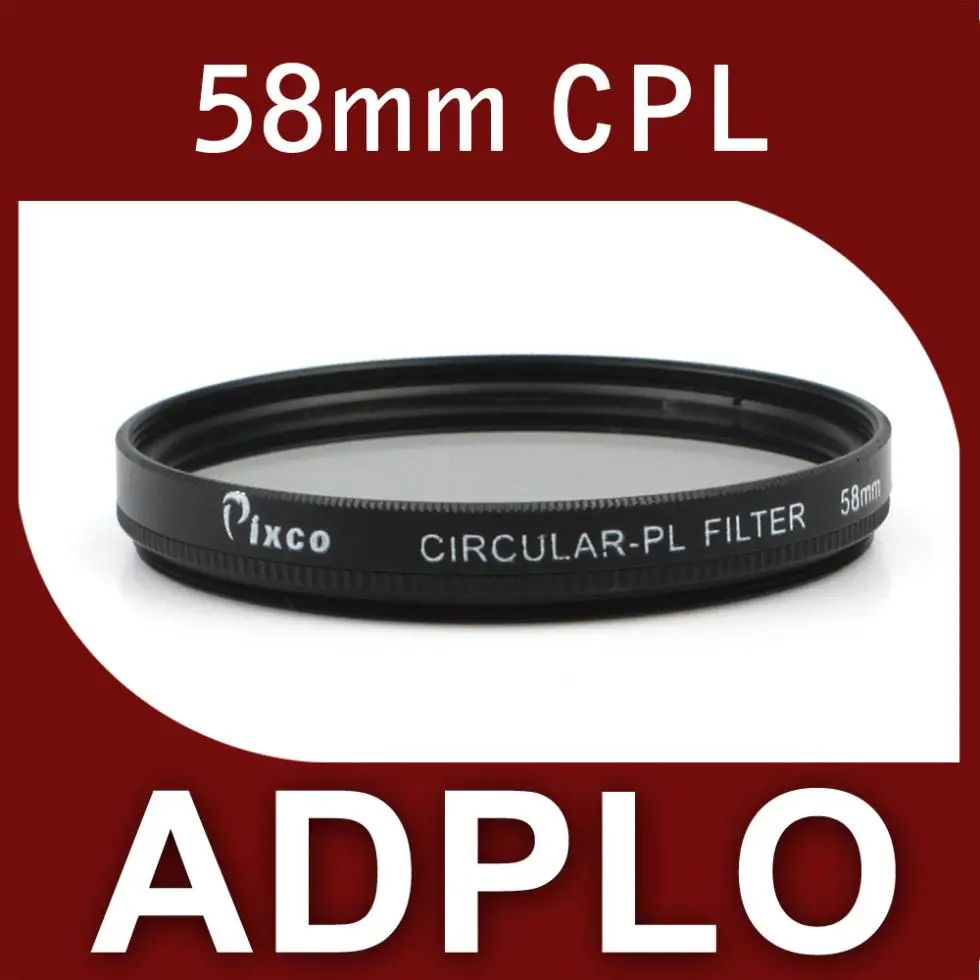 58mm CPL Lens Filter Suit For Nikon D700 D5200 D3200 D300S D800E D600 D4 D3X Canon 50D 5DII 450D 500D 6D 1100D 1000D