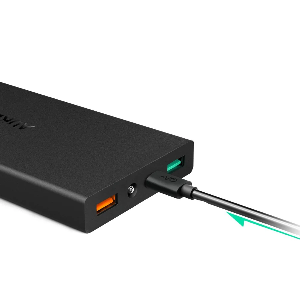 AUKEY 16000 мАч портативное зарядное устройство быстрая зарядка 2 0 внешний
