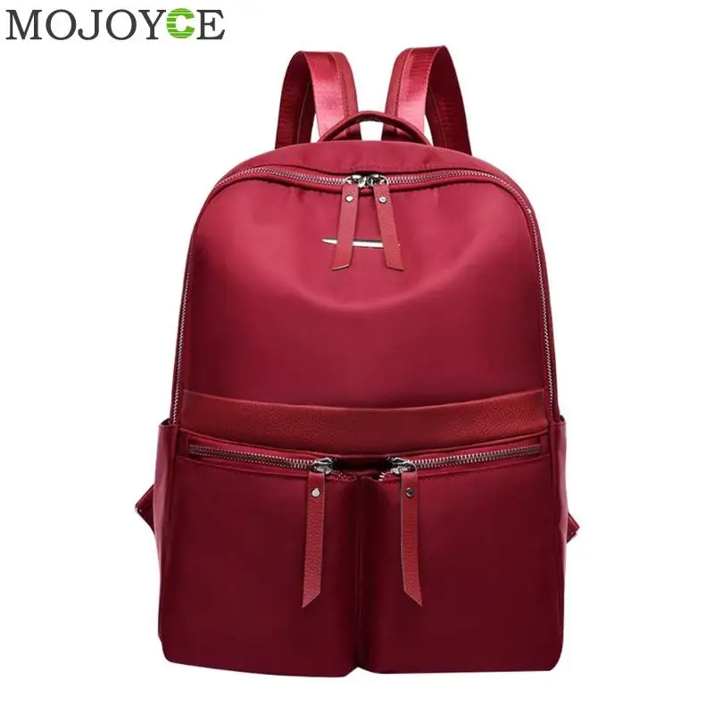 Нейлоновый рюкзак для женщин, повседневные Рюкзаки для девушек, вместительная школьная сумка для девочек-подростков, для путешествий, для студентов, Mochila Bolsa - Цвет: Красный