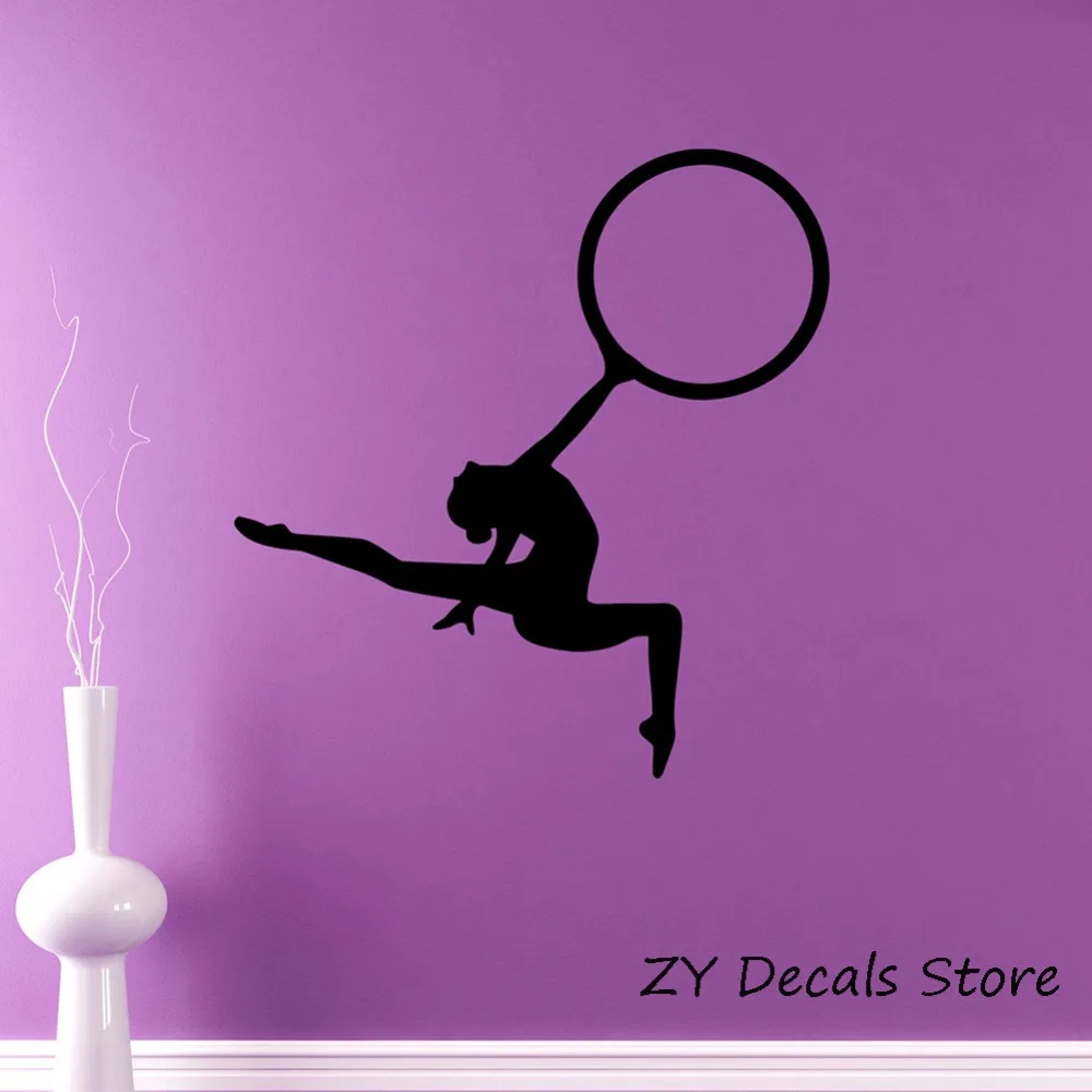 Gymnastics Wall Stickers Gym Decoration Artistic Gymnastics Vinyl Decal
