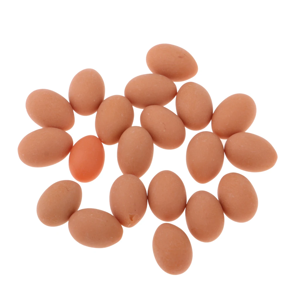 20 Pieces Groceries Shop Chicken Egg Dollhouse Miniatures Kitchen Food Dining Room Display Supplies Food Accessory