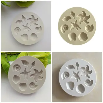 

Ocean Biological Conch Sea Shells Chocolate Mold Cake Silicone ChocolateMold Kitchen Liquid Cake Tools DIY