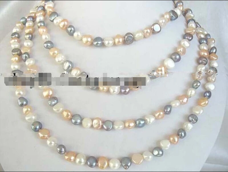 

freshwater pearl multicolor baroque 70" necklace