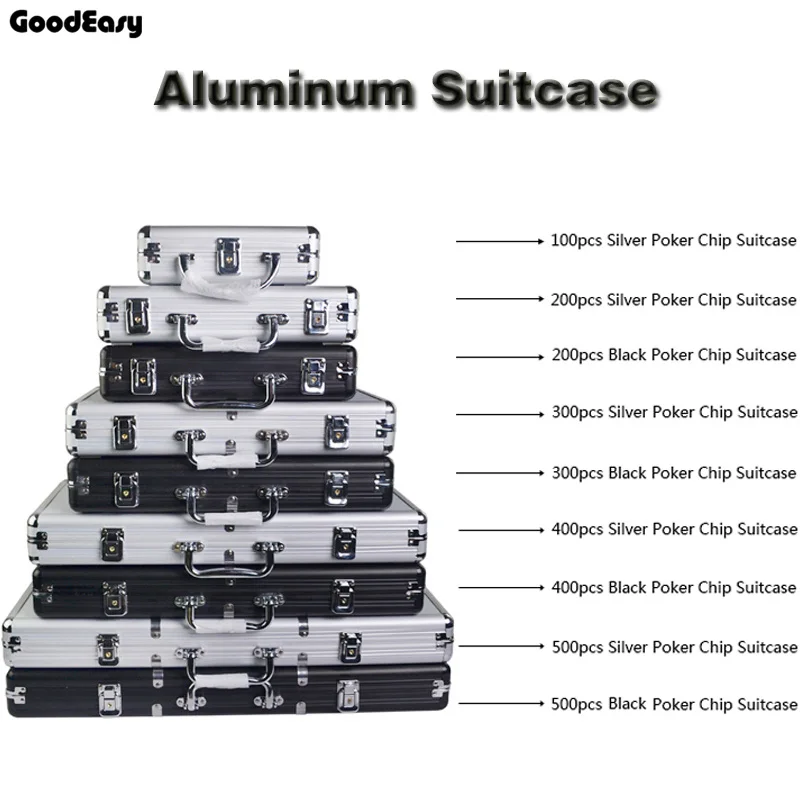 Алюминиевый казино Техасский кейс для фишек для покера, вместительный чехол для костюма, черный Джек, покер, контейнер, коробка, чехол для инструментов, набор для автомобиля