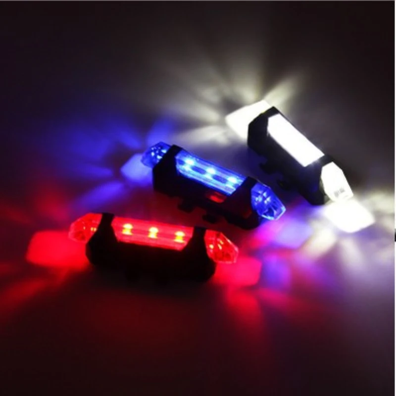 New Bicycle light LED Taillight Rear Tail Safety Warning Cycling Portable Light Bike Accessories, USB Style Rechargeable1