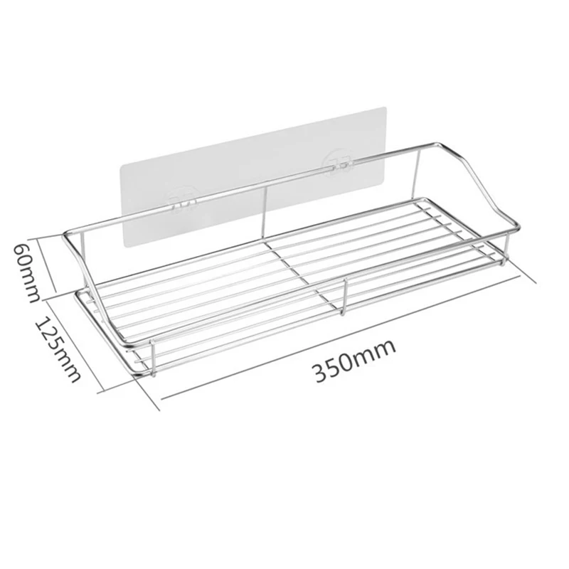 2 упаковки клейкой ванной полки душ полка органайзер для ванны, кухни стойки, настенные, без бурения