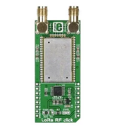 

MIKROE-1997 LoRa RF click RN2483 Module Development Board Winder