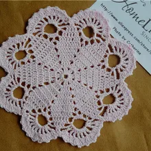 Детская розовая подставка для вязания крючком, Круглый Остер 21 см(8,2"