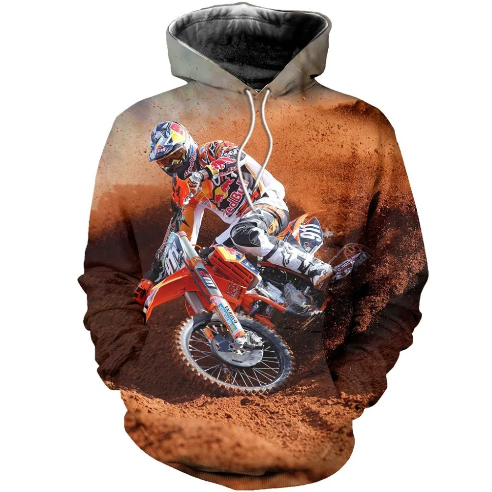 

3D Print Hoodies Clothing Motocross Rider Sweatshirt Men Hip Hop Streetwear Long Sleeve Gym Clothing Street Wear Drop Shipping