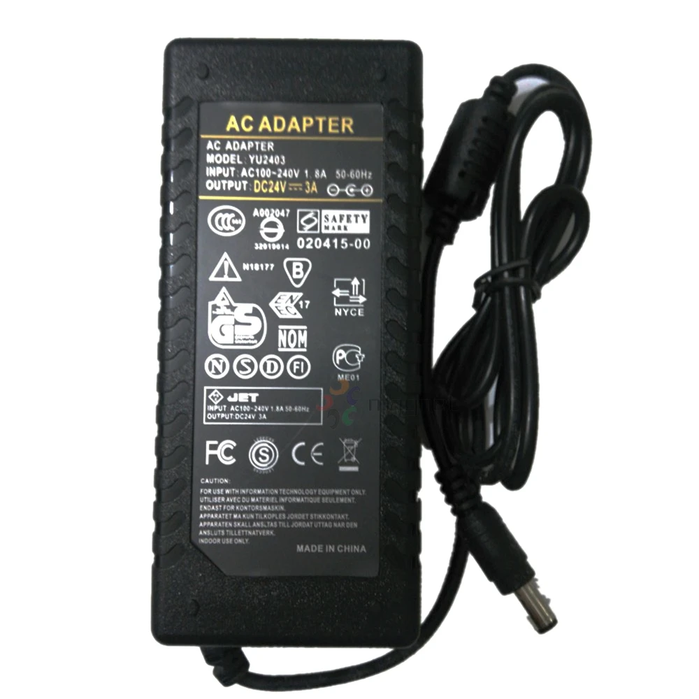 24V 3A AC DC адаптер зарядное устройство для JBLRadial на сцене 24V 2.3A S065BP2400230 питание с кабелем переменного тока