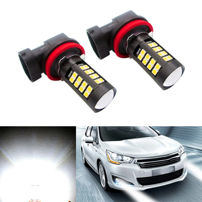 2x H11 H8 LED Car Lights LED Bulbs Fog Light Driving Lamp For mazda 3 5