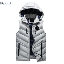 Мужской жилет, модный качественный жилет с хлопковой подкладкой, толстый теплый пуховик, зимняя куртка, пальто, мужской жилет, верхняя одежда