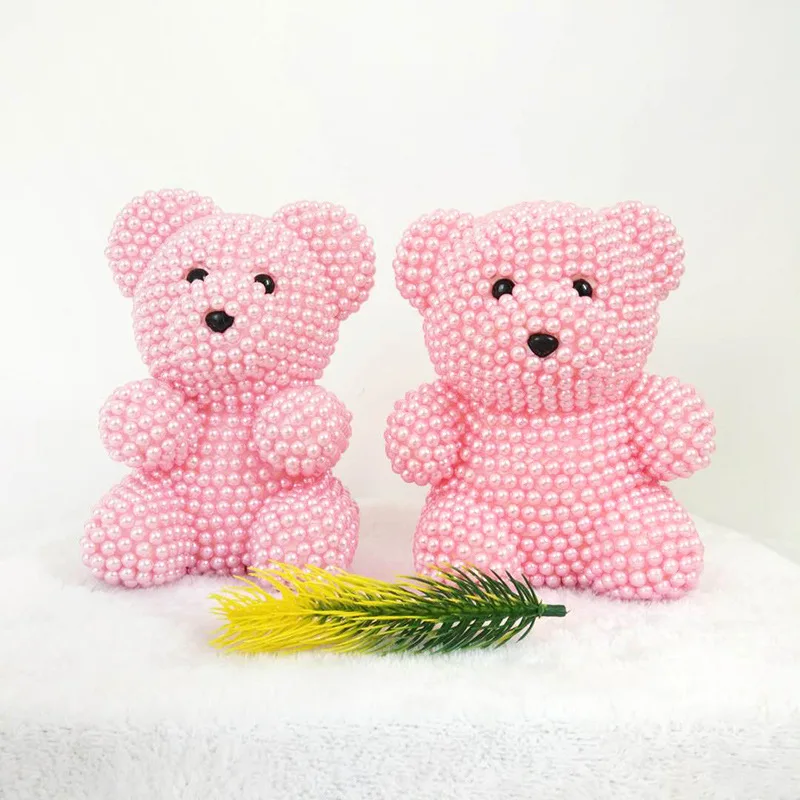 Забавные бусинки креативный подарок украшения DIY жемчужный медведь набор медведь Валентина пузырь креативный подарок на день рождения
