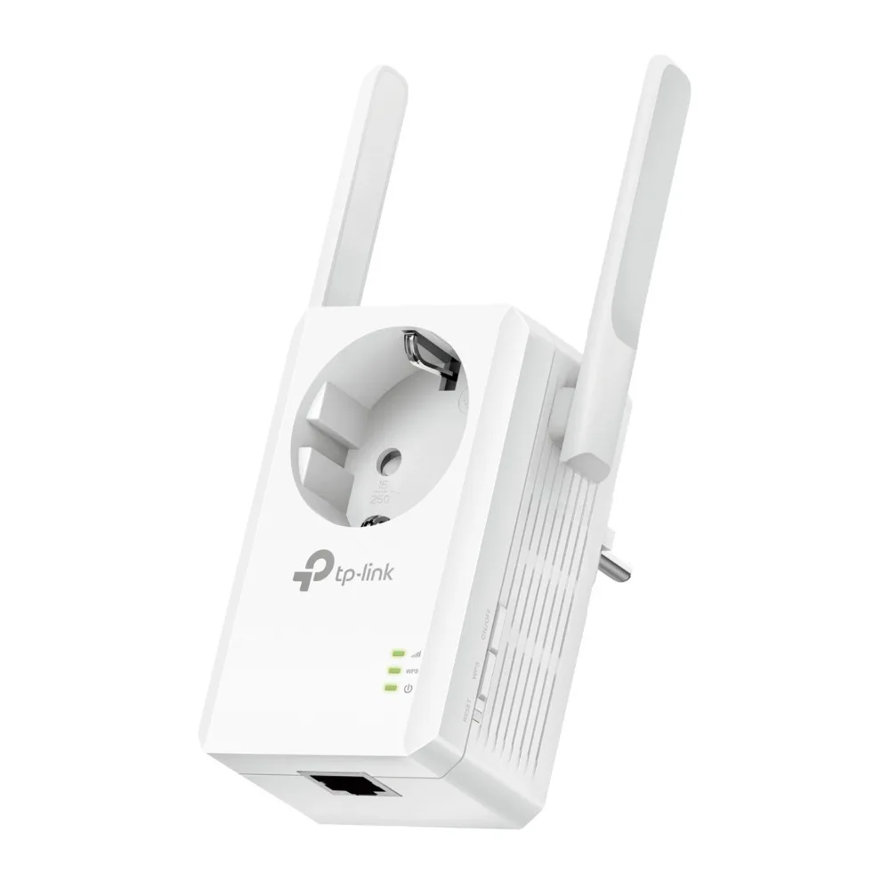 

TP-LINK TL-WA860RE - WiFi network extender (N300 300 Mbps 2 antennas built-in socket LAN port WPS Fast Ethernet) white Com