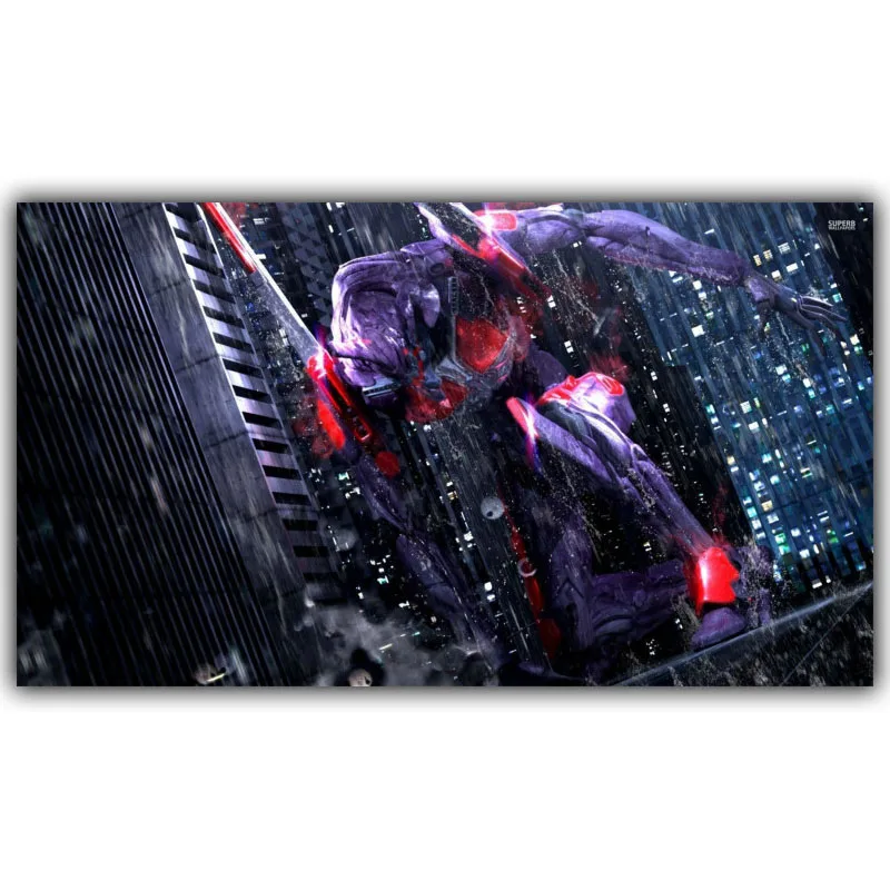 Новый плакат Evangelion японского аниме мальчик и девочка любимый мультфильм спальня