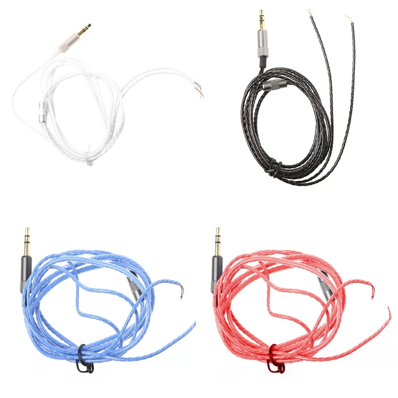 Hi Fi кабель для наушников DIY запасной аудиокабель 1 2 м провод ремонта обслуживания