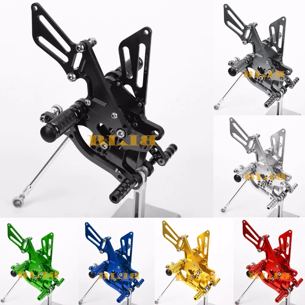 8 Colors For Kawasaki ZX14RZ ZZR1400 2006-2015 ZX14R ABS 2012-2016 CNC Rearsets Rear Set Motorcycle Footrest Hot Moto Foot Pegs |