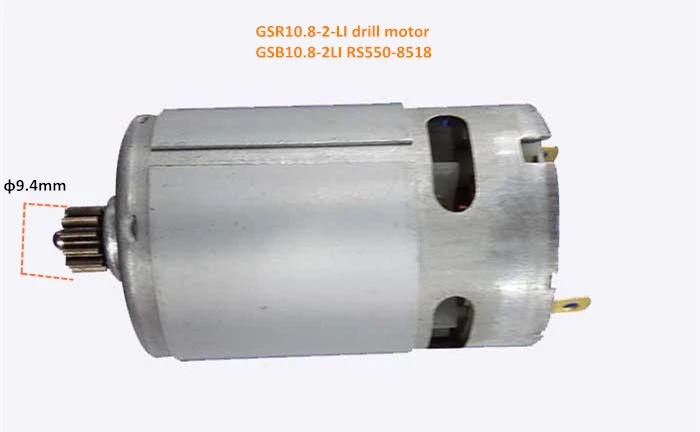 RS550 15T 10.8V Motor Replace for BOSCH GSR10.8-2LI RS 550-8518 Electric Drill 