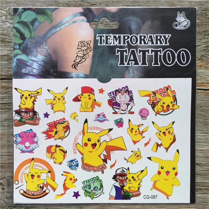Paper & Party Supplies Pokemon Birthday Party Pokemon Birthday Tattoos