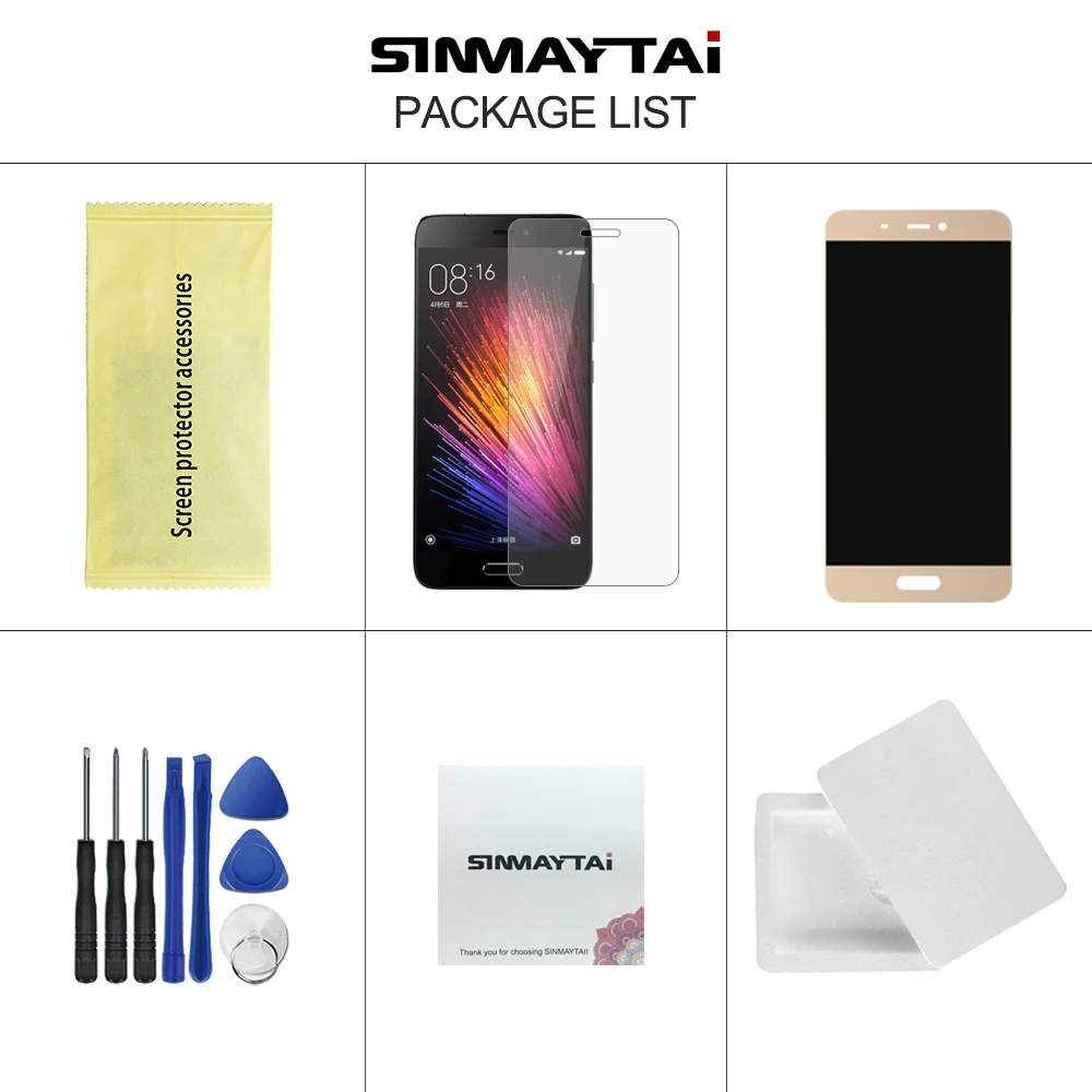 Дисплей 5 15 ''Mi для XIAOMI Mi5 ЖК дисплей с сенсорным экраном и дигитайзером