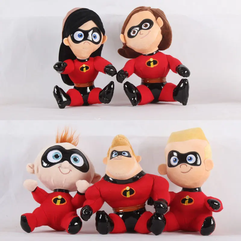 

The Incredibles 2 Plush Toy Doll 22-25cm Mr. Incredible Family Bob Jack Helen Plush Soft Stuffed Toys for Children Kids Gifts