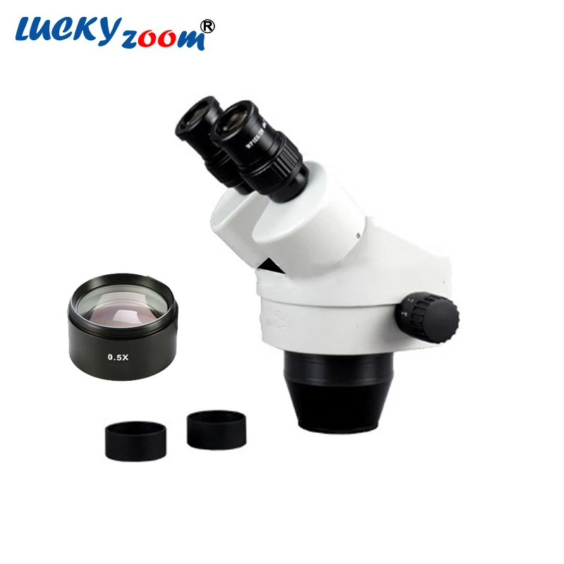 Lucky зум бренда 3.5X 45X бинокль стереомикроскоп Для тела + WF10X/20 окуляры SZM0.5X